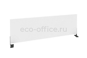 Экран боковой (ЛДСП) Оникс O.EKR-118 Белый Бриллиант / Антрацит металл фото