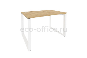 Стол рабочий на O-образном м/к Оникс O.MO-SP-2.8 Тиквуд Светлый / Белый металл фото