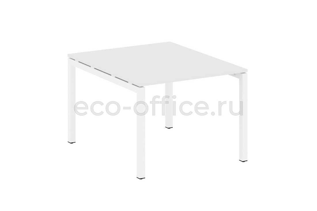Стол переговорный (1 столешница) METAL SYSTEM QUATTRO 5x5 50БП.ПРГ-1.1 Белый / Белый металл купить в Самаре