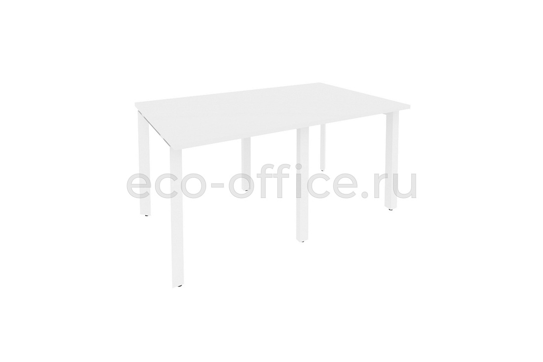 Стол переговорный (2 столешницы) ONIX O.MP-PRG-2.0 Белый Бриллиант / Белый металл  купить в Самаре