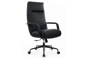 Кресло руководителя RV Chair OTTO CM-P001AS Чёрная экокожа фото