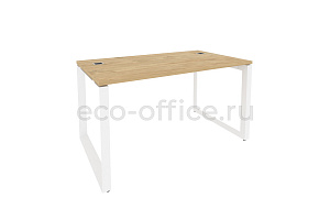 Стол рабочий руководителя Оникс Директ O.MO-SRR-3.8 Тиквуд Светлый / Белый металл фото