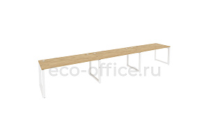 Рабочая станция на O-образном м/к Оникс O.MO-RS-3.4.7 Тиквуд Светлый / Белый металл фото