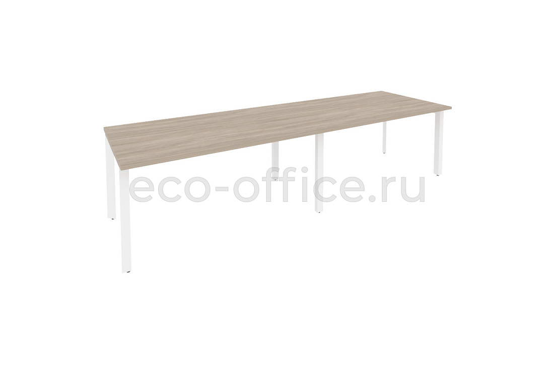 Стол переговорный (2 столешницы) ONIX O.MP-PRG-2.4 Дуб Аттик / Белый металл  купить в Самаре