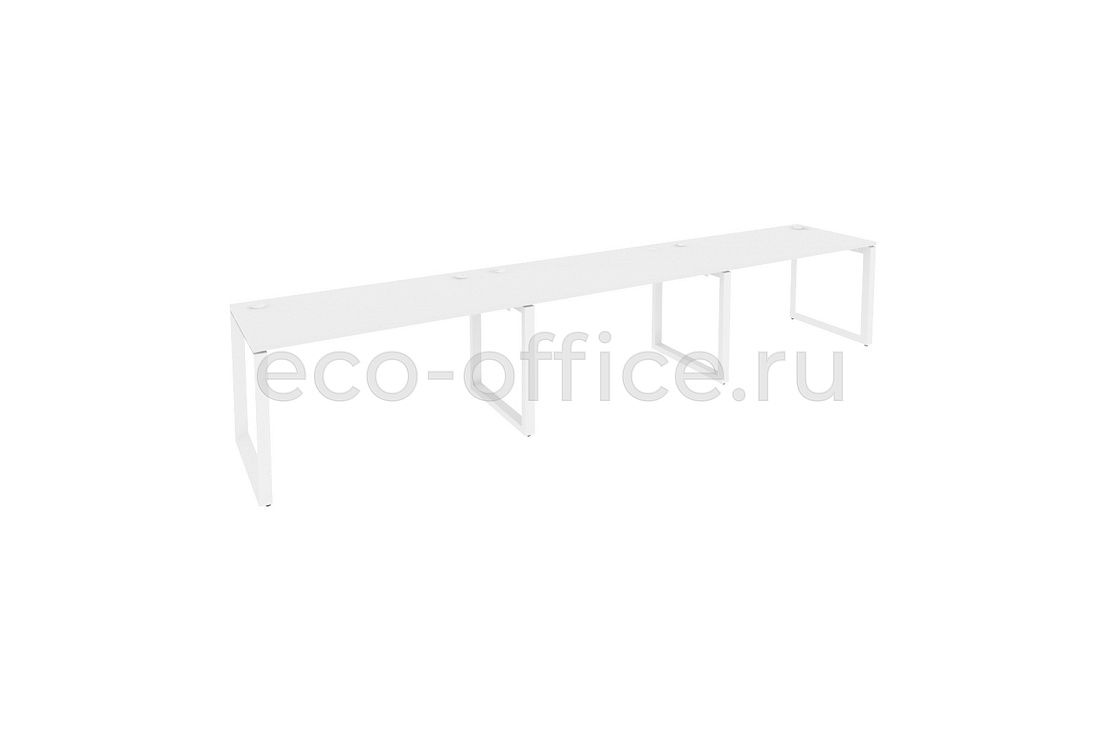 Рабочая станция на O-образном м/к ONIX O.MO-RS-3.3.7 Белый Бриллиант / Белый металл  купить в Самаре
