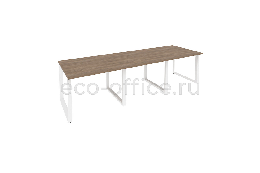 Стол переговорный (3 столешницы) ONIX O.MO-PRG-3.1 Дуб Аризона / Белый металл  купить в Самаре