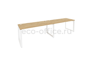 Рабочая станция на O-образном м/к Оникс O.MO-RS-2.4.7 Тиквуд Светлый / Белый металл фото