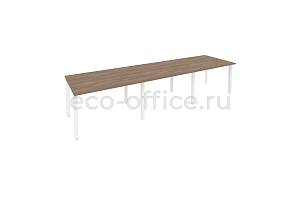Стол переговорный (3 столешницы) Оникс O.MP-PRG-3.2 Дуб Аризона / Белый металл фото