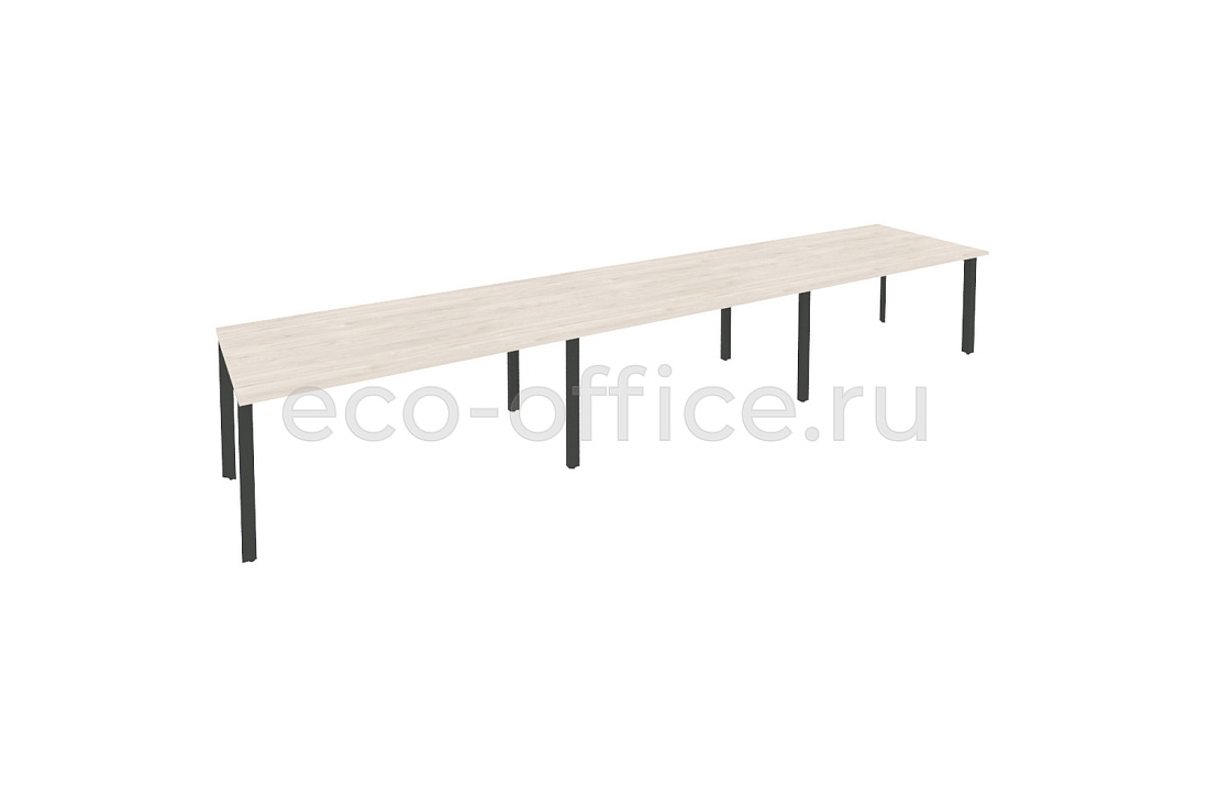 Стол переговорный (3 столешницы) ONIX O.MP-PRG-3.4 Денвер Светлый / Антрацит металл купить в Самаре
