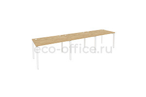 Рабочая станция на П-образном м/к Оникс O.MP-RS-3.2.8 Тиквуд Светлый / Белый металл фото