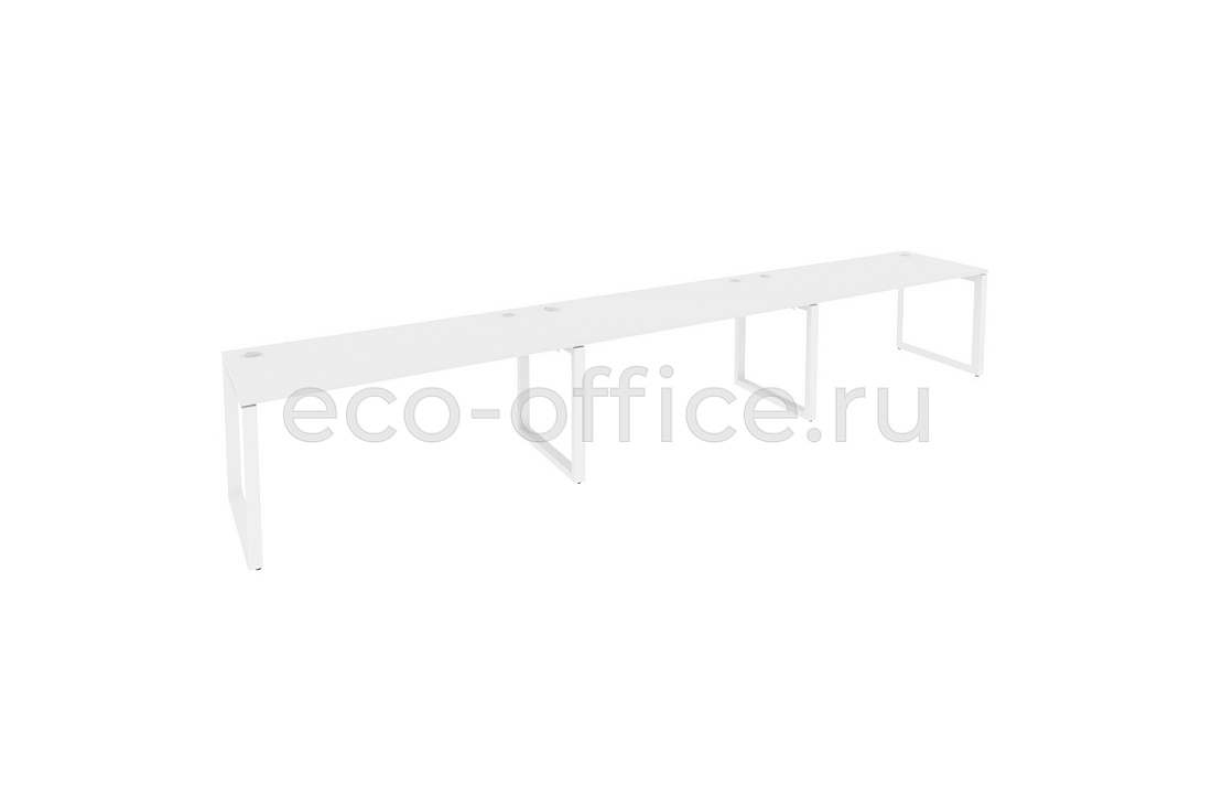 Рабочая станция на O-образном м/к ONIX O.MO-RS-3.4.7 Белый Бриллиант / Белый металл  купить в Самаре