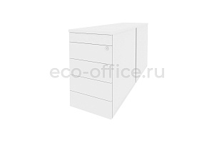 Тумба двойная приставная / опорная (TIP-ON) Оникс O.TPO-2.7 TIP Белый Бриллиант фото