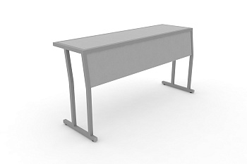 Стол учебный трехместный с царгой DESK DK-1500SP Серый / Серый Металл купить в Самаре