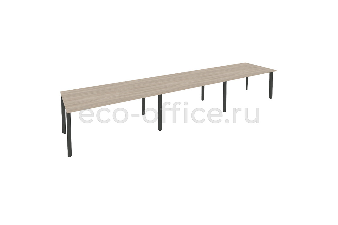 Стол переговорный (3 столешницы) ONIX O.MP-PRG-3.4 Дуб Аттик / Антрацит металл  купить в Самаре