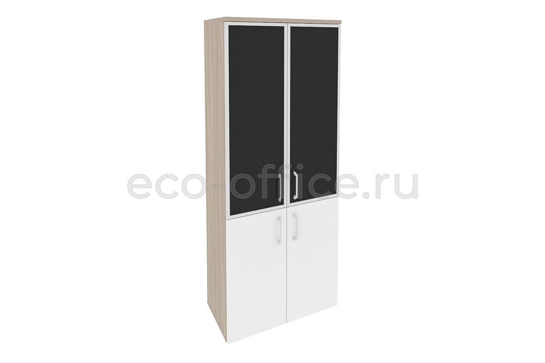Шкаф высокий широкий ONIX O.ST-1.2 R black Дуб Аттик / Белый Бриллиант купить в Самаре