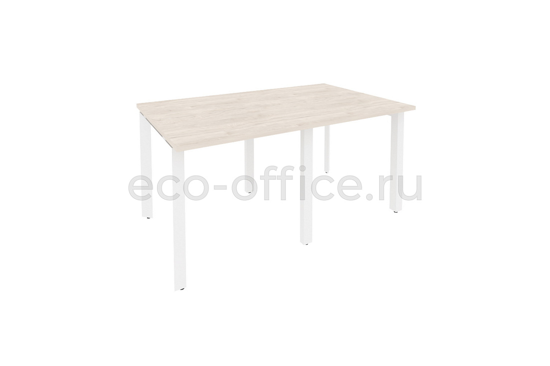 Стол переговорный (2 столешницы) ONIX O.MP-PRG-2.0 Денвер Светлый / Белый металл  купить в Самаре