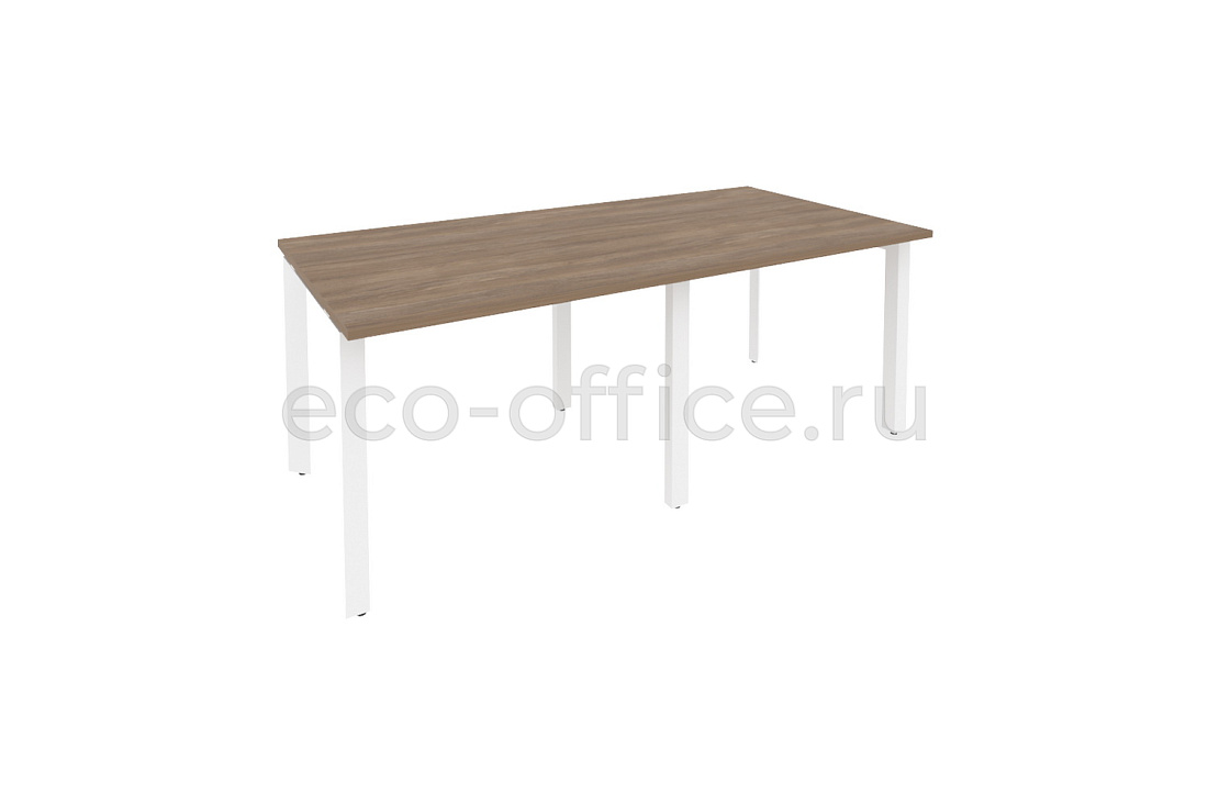 Стол переговорный (2 столешницы) ONIX O.MP-PRG-2.1 Дуб Аризона / Белый металл  купить в Самаре