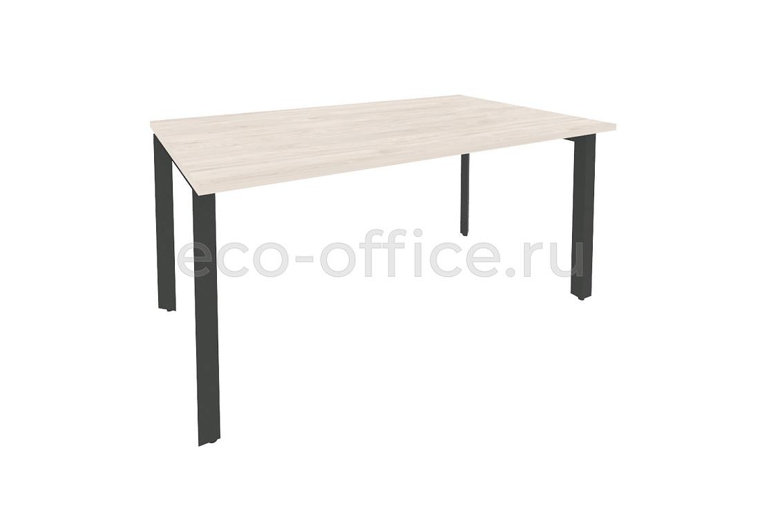Стол переговорный (1 столешница) ONIX O.MP-PRG-1.4 Денвер Светлый / Антрацит металл купить в Самаре