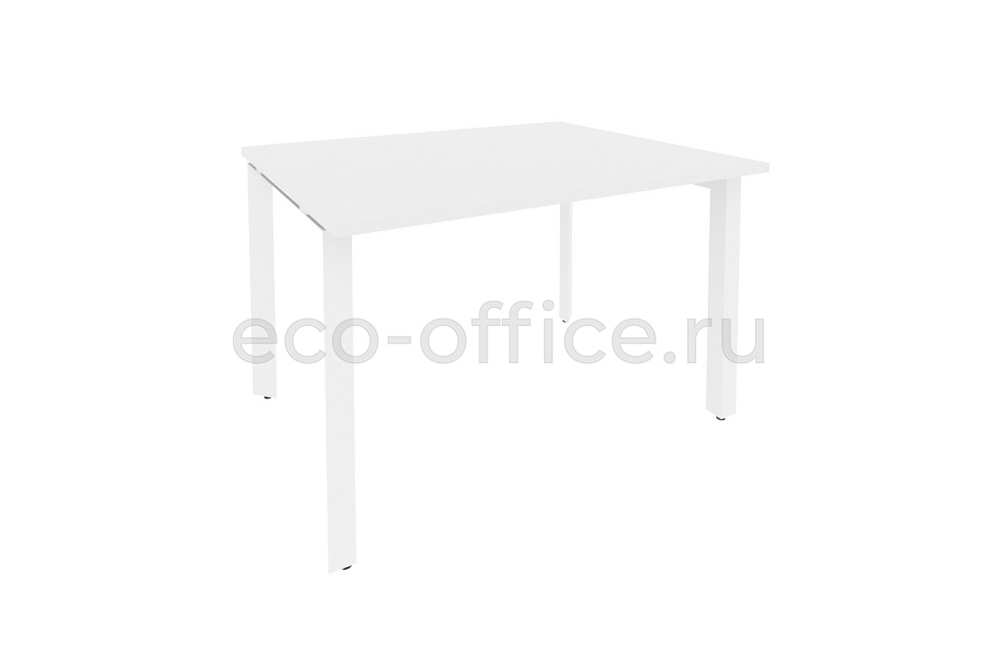 Стол переговорный (1 столешница) ONIX O.MP-PRG-1.2 Белый Бриллиант / Белый металл  купить в Самаре