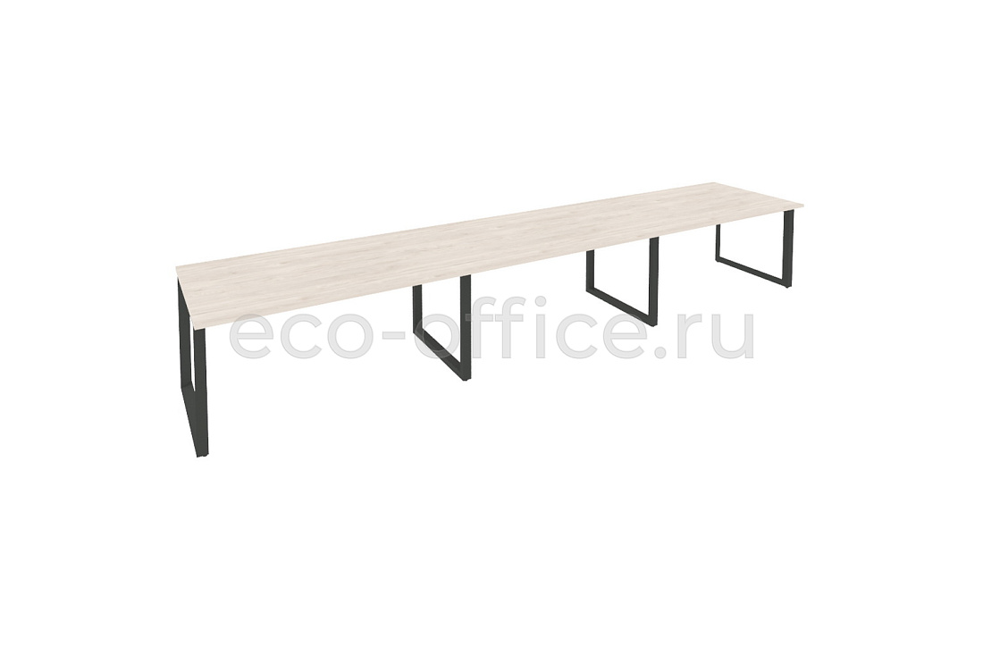 Стол переговорный (3 столешницы) ONIX O.MO-PRG-3.4 Денвер Светлый / Антрацит металл купить в Самаре