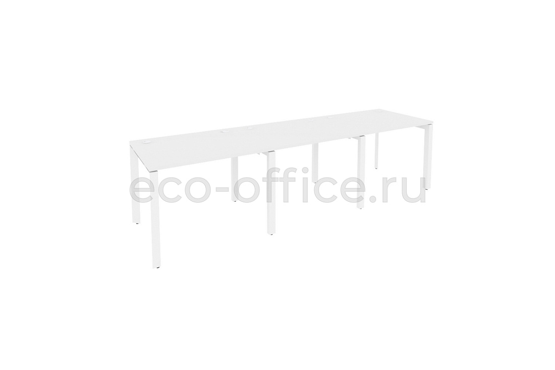 Рабочая станция на П-образном м/к ONIX O.MP-RS-3.1.8 Белый Бриллиант / Белый металл  купить в Самаре