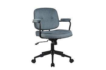 Кресло ECO-CHAIR CHESTER W-221T Синий велюр купить в Самаре
