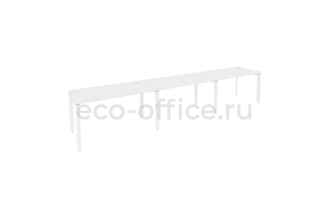 Рабочая станция на П-образном м/к ONIX O.MP-RS-3.3.7 Белый Бриллиант / Белый металл  купить в Самаре