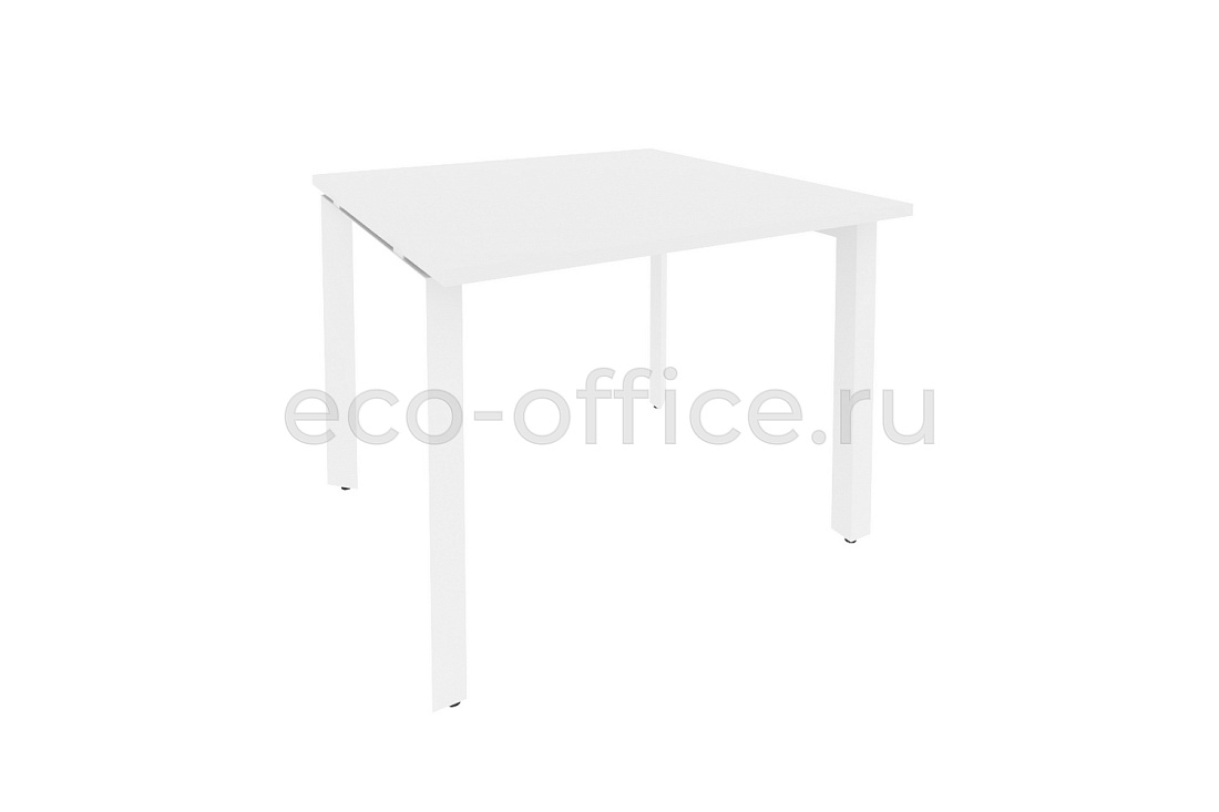 Стол переговорный (1 столешница) ONIX O.MP-PRG-1.1 Белый Бриллиант / Белый металл  купить в Самаре