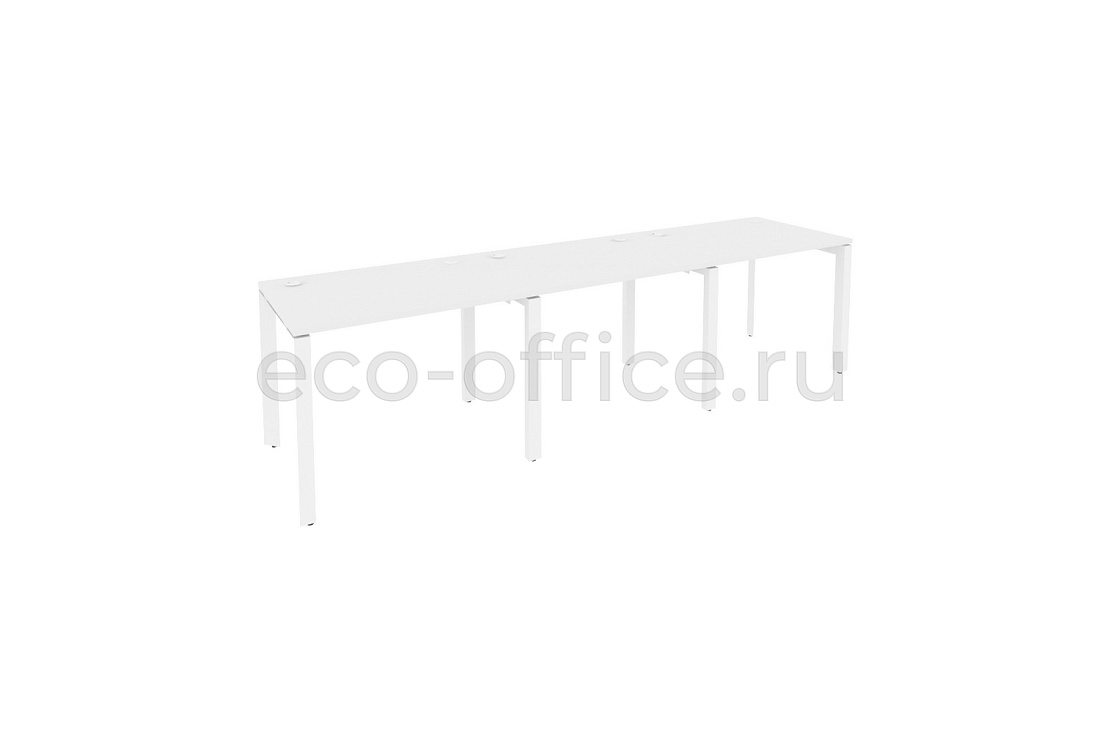 Рабочая станция на П-образном м/к ONIX O.MP-RS-3.1.7 Белый Бриллиант / Белый металл  купить в Самаре