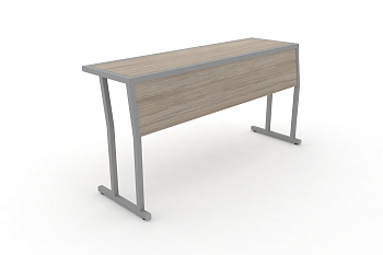 Стол учебный трехместный с царгой DESK DK-1500SP Дуб Аттик / Серый Металл купить в Самаре