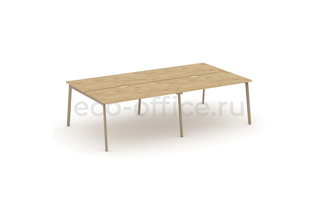 Рабочая станция на 4 места ESTETICA ES.D.RS-4.3-VP Тиквуд Светлый купить в Самаре