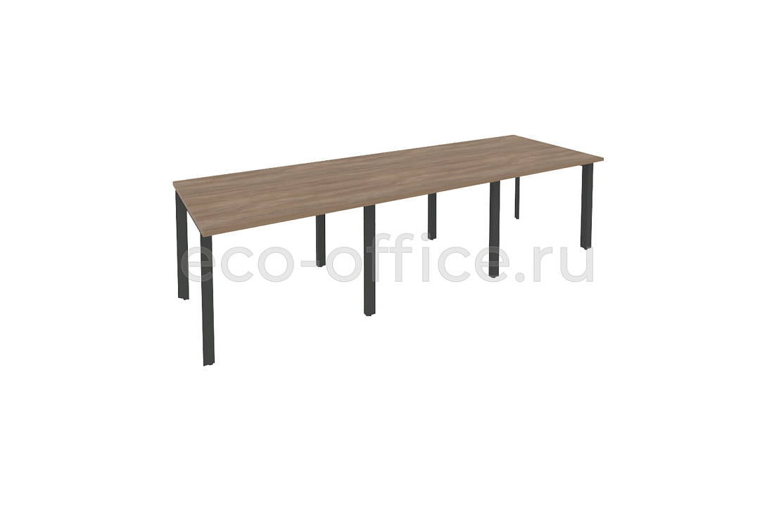 Стол переговорный (3 столешницы) ONIX O.MP-PRG-3.1 Дуб Аризона / Антрацит металл  купить в Самаре