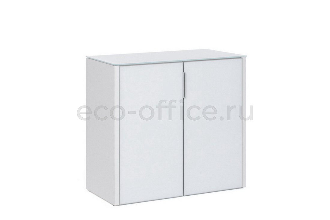 Шкаф низкий 2 двери GALA CRE2/980 CRV WHITE GLASS  стоимость
